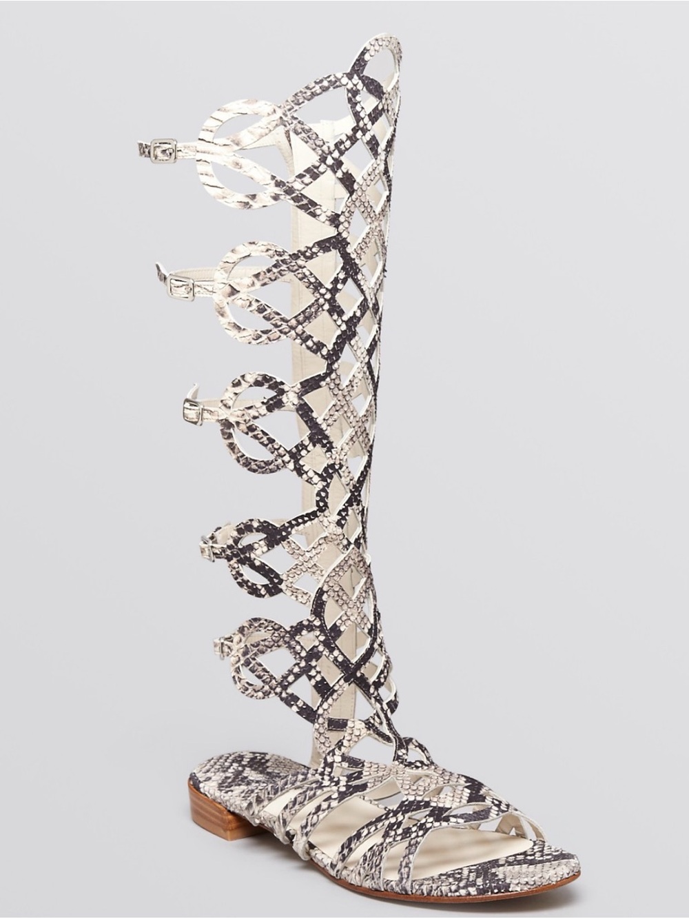 Stuart Weitzman Flat Gladiator Sandals - Aphrodite Size 9